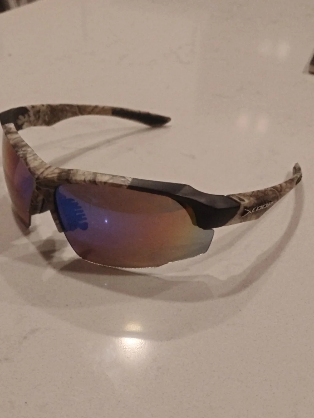 XLoop Camo Sport Sunglasses with Mirrored Lenses